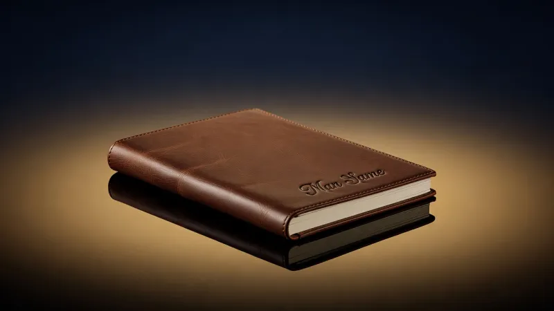 Personalized Leather Journal with Custom Name